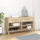 Armoire à chaussures vidaxl 102x35x55 cm en bois de bois de chêne sonoma coloré