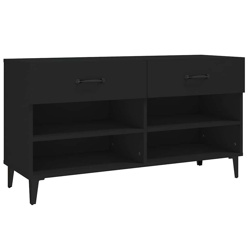 Armoire à chaussures Vidaxl 102x35x55 cm Bois de bois propriété