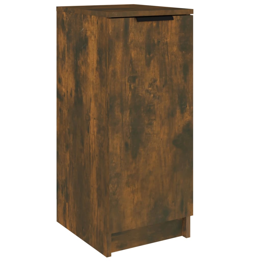 Armoire à chaussures Vidaxl 30x35x70 cm en bois de chêne fumé en bois coloré