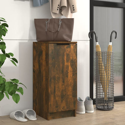 Armoire à chaussures Vidaxl 30x35x70 cm en bois de chêne fumé en bois coloré