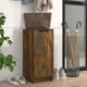 Armoire à chaussures Vidaxl 30x35x70 cm en bois de chêne fumé en bois coloré