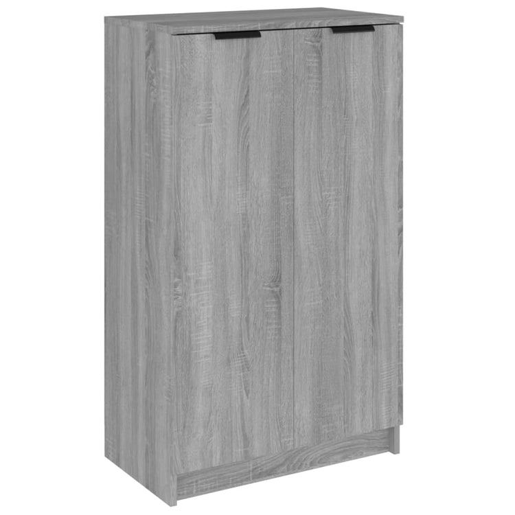 Armoire à chaussures Vidaxl 59x35x100 cm en bois de bois de bois de chêne de chêne de chêne gris sonoma