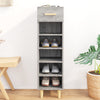 Armoire à chaussures vidaxl 30x35x105 cm en bois de bois de chêne de chêne gris sonoma