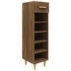 Armoire à chaussures Vidaxl 30x35x105 cm Couleur de chêne brun coupé en bois coupé