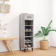 Armoire à chaussures vidaxl 30x35x105 cm en bois de bois de chêne de chêne gris sonoma - afbeelding 1