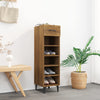 Armoire à chaussures Vidaxl 30x35x105 cm Couleur de chêne brun en bois de bois propriété