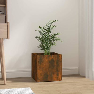 Vidaxl Planteur Big 40x40x40 cm Produit en bois fumé de chêne fumé coloré