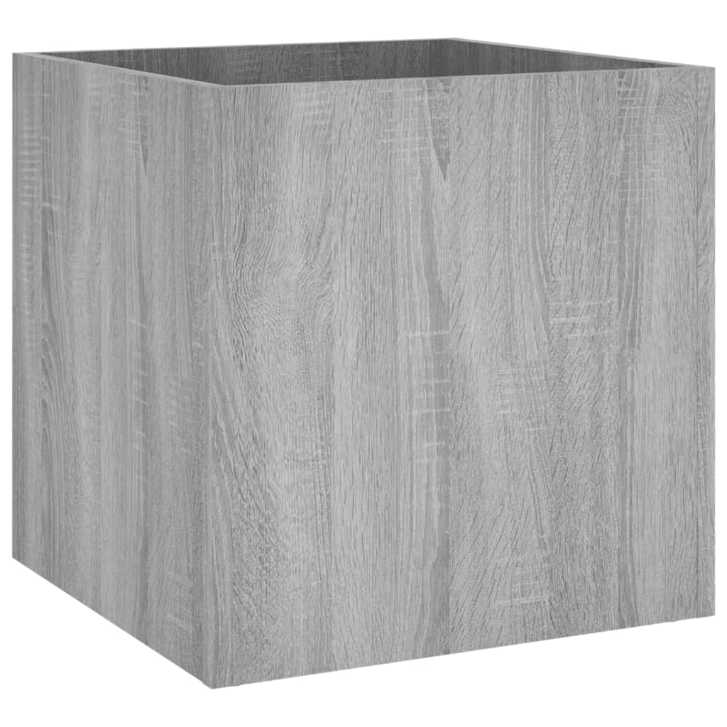 Vidaxl Planteur Big 40x40x40 cm Processus en bois Grey Sonoma Oak