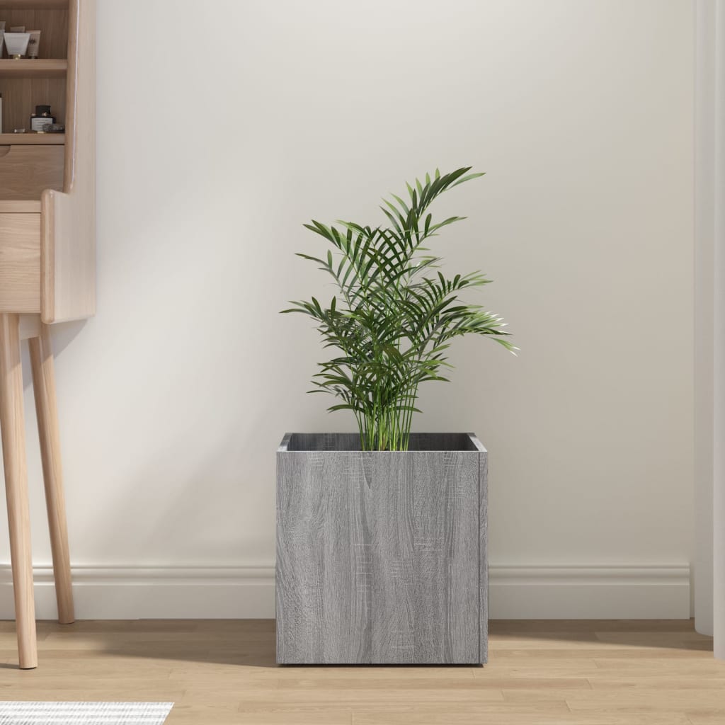 Vidaxl Planteur Big 40x40x40 cm Processus en bois Grey Sonoma Oak