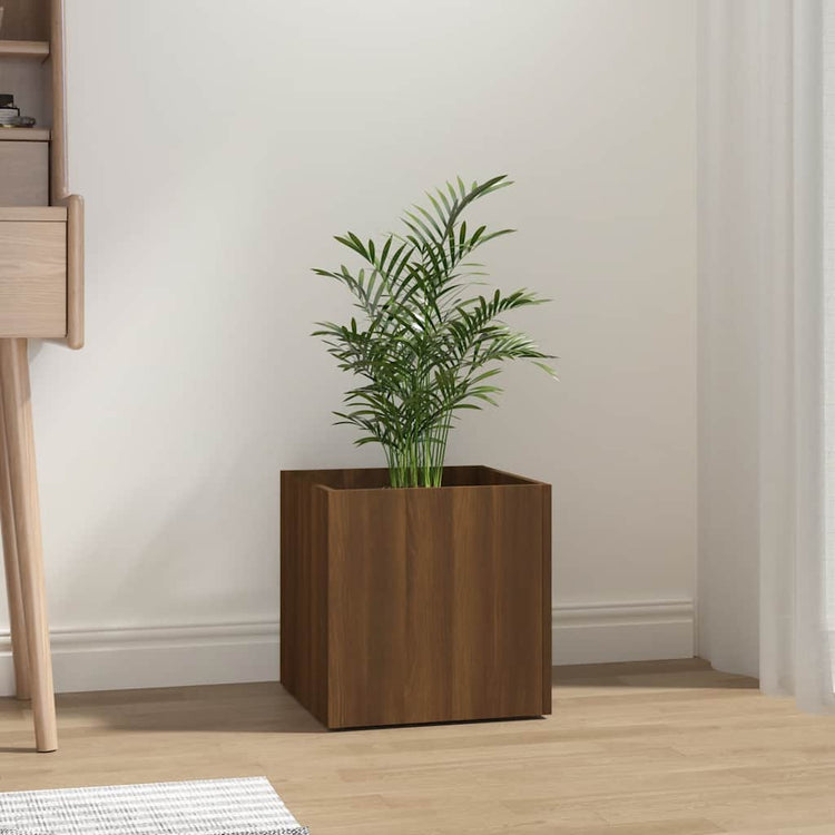 Vidaxl Planter Big 40x40x40 cm Browniken en bois transformé