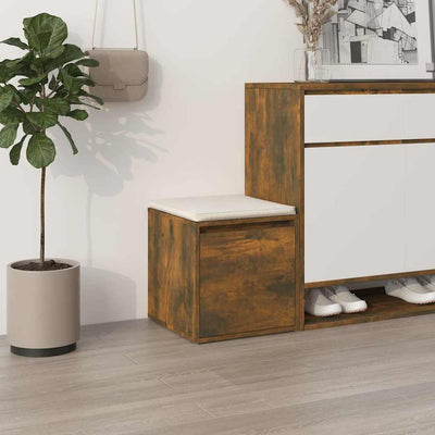 Boîte de rangement Vidaxl avec tiroir 40,5x40x40 cm en bois de bois de bois de bois