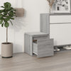 Boîte de rangement Vidaxl avec tiroir 40,5x40x40 cm en bois de bois de bois de gris sonoma
