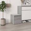 Boîte de rangement Vidaxl avec tiroir 40,5x40x40 cm en bois de bois de bois de gris sonoma