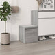 Boîte de rangement Vidaxl avec tiroir 40,5x40x40 cm en bois de bois de bois de gris sonoma