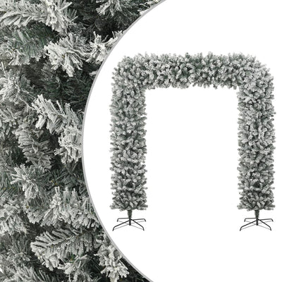 Arc de Noël Vidaxl avec des flocons de neige 240 cm