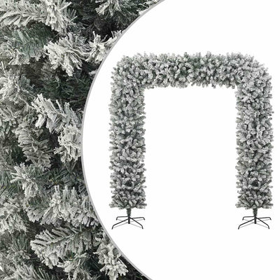 Arc de Noël Vidaxl avec des flocons de neige 240 cm
