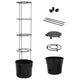 Culture de tomate Vidaxl Ø39x150 cm Anthracite en polypropène -colore