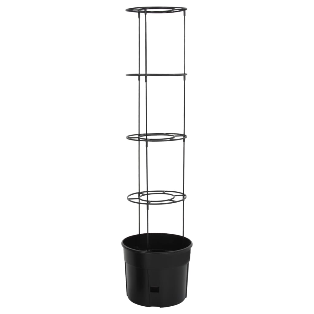 Culture de tomate Vidaxl Ø39x150 cm Anthracite en polypropène -colore
