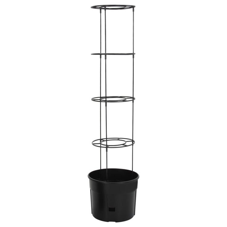 Culture de tomate Vidaxl Ø39x150 cm Anthracite en polypropène -colore