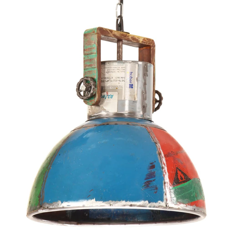 Vidaxx lampe à suspension industrielle ronde 25 w e27 40 cm multicolore