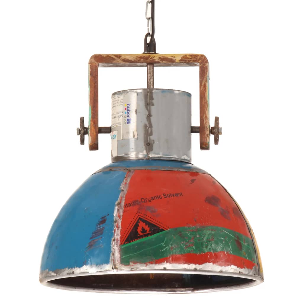 Vidaxx lampe à suspension industrielle ronde 25 w e27 40 cm multicolore