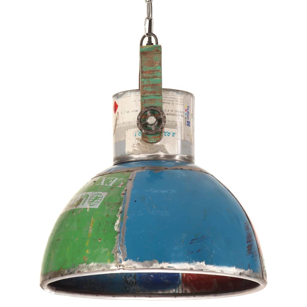 Vidaxx lampe à suspension industrielle ronde 25 w e27 40 cm multicolore