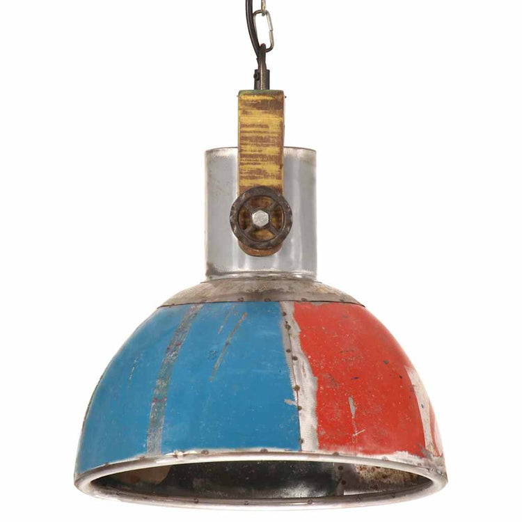 Vidaxx lampe à suspension industrielle ronde 25 w e27 30 cm multicolore