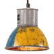 Vidaxl lampe suspendue industrielle ronde 25 w e27 17 cm multicolore