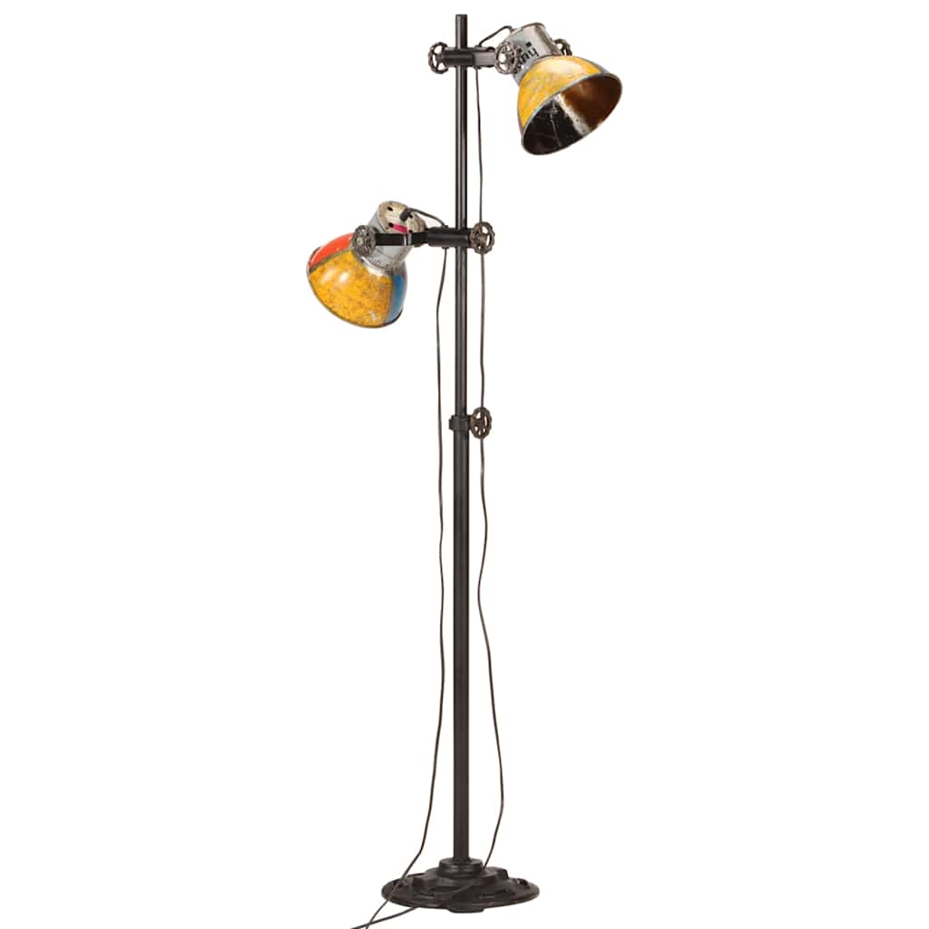 Lampadaire Vidaxl avec 2 abat-jour E27 multi-colorants