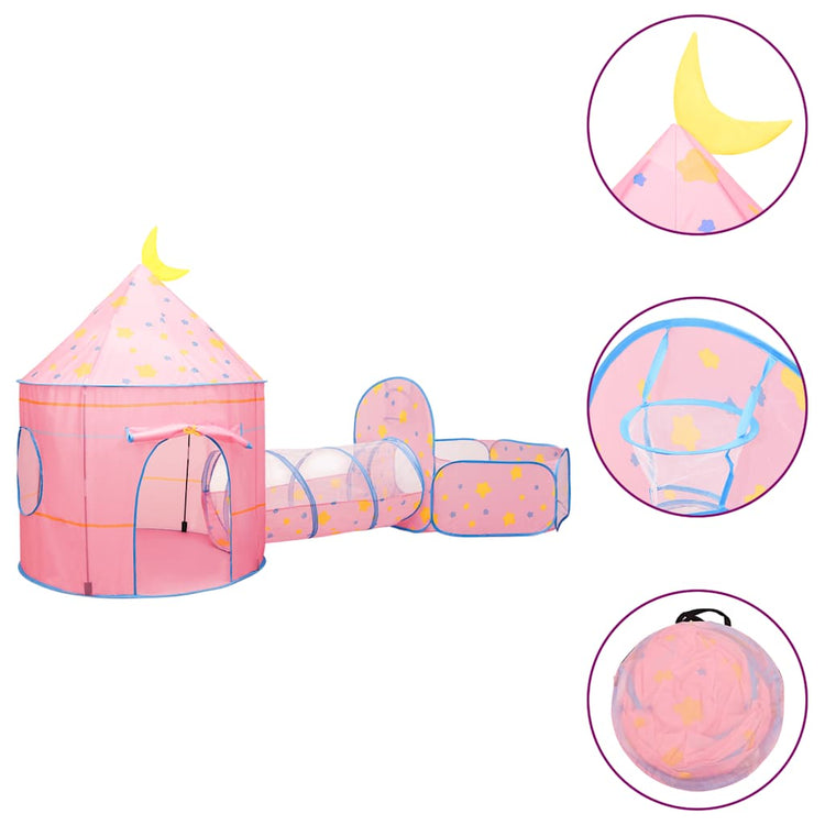 Vidaxl Children's Play Tent 301x120x128 cm rose
