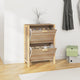 Armoire à chaussures Vidaxl 57.5x33x80 cm Bois transformé