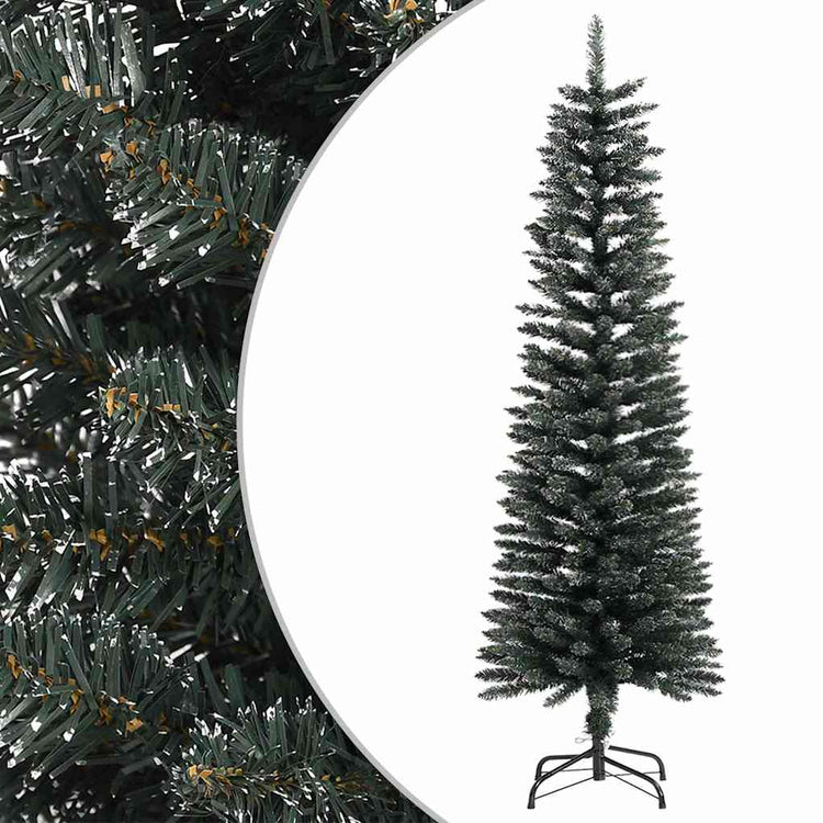 Vidaxl Kunstkerstboom avec un vert PVC étroit standard de 150 cm