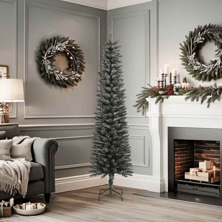Vidaxl Kunstkerstboom avec un vert PVC standard de 180 cm étroit