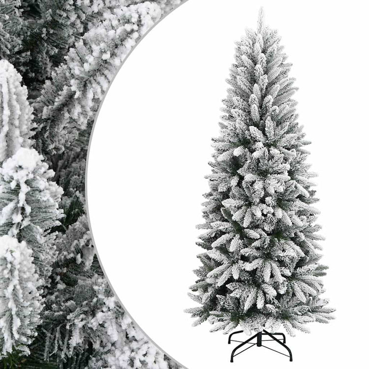 Vidaxl kunstkerstboom avec neige 120 cm en PVC et PE