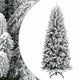 Vidaxl kunstkerstboom avec neige 120 cm en PVC et PE