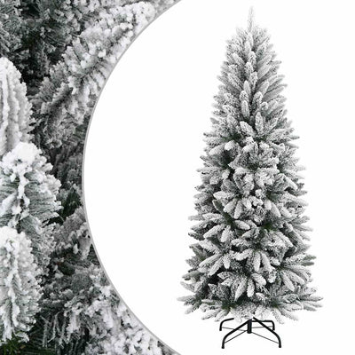 Vidaxl kunstkerstboom avec neige de 150 cm en PVC et PE