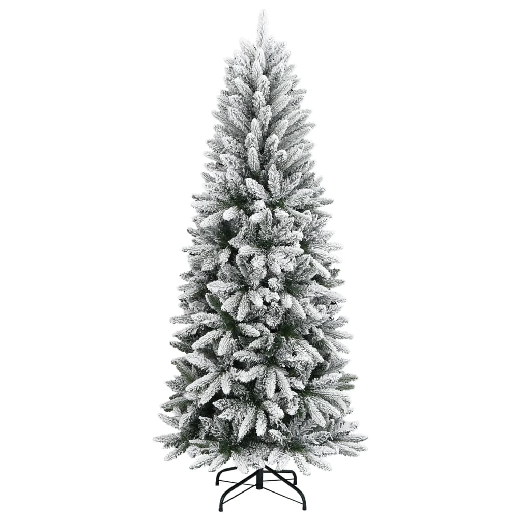 Vidaxl kunstkerstboom avec neige 180 cm en PVC et PE