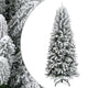 Vidaxl kunstkerstboom avec neige 210 cm en PVC et PE