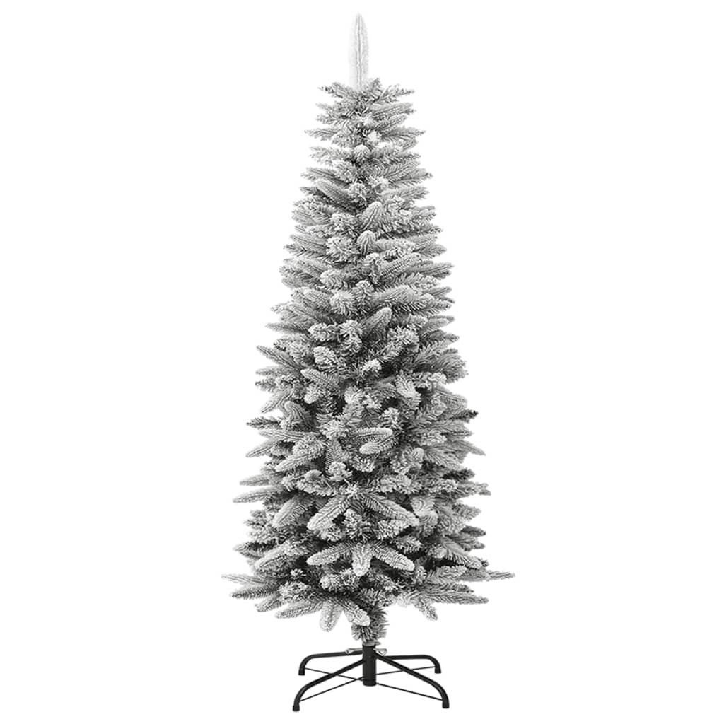 Vidaxl kunstkerstboom avec neige étroite de 120 cm en PVC et PE