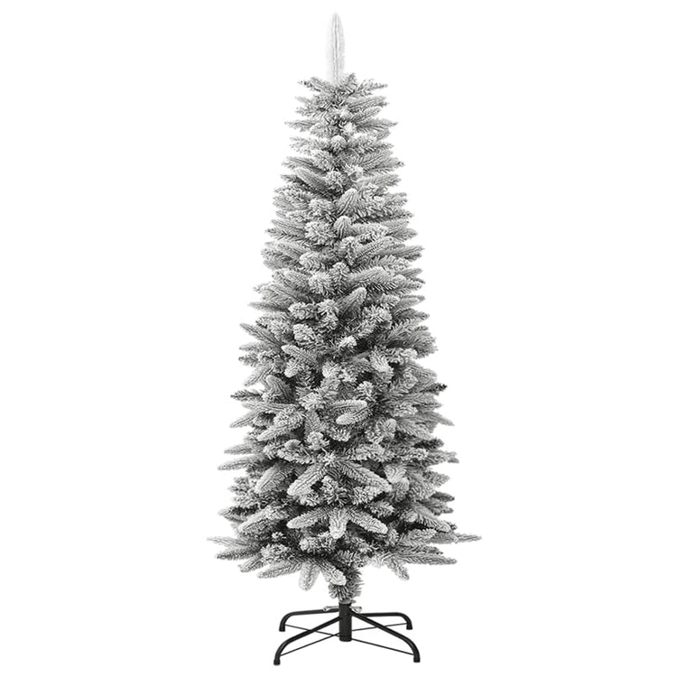 Vidaxl kunstkerstboom avec neige étroite de 120 cm en PVC et PE