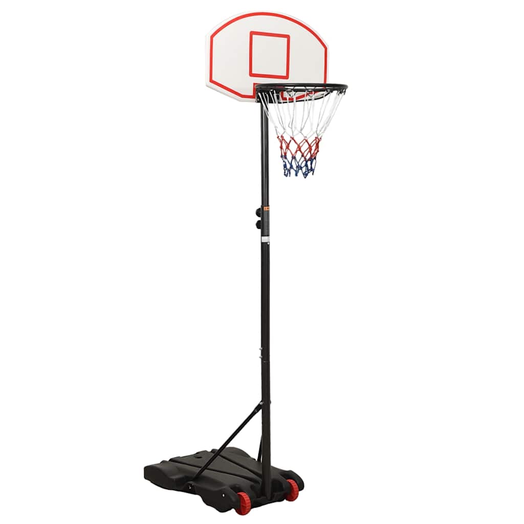 Norme de basket-ball Vidaxl 216-250 cm en polyéthylène blanc