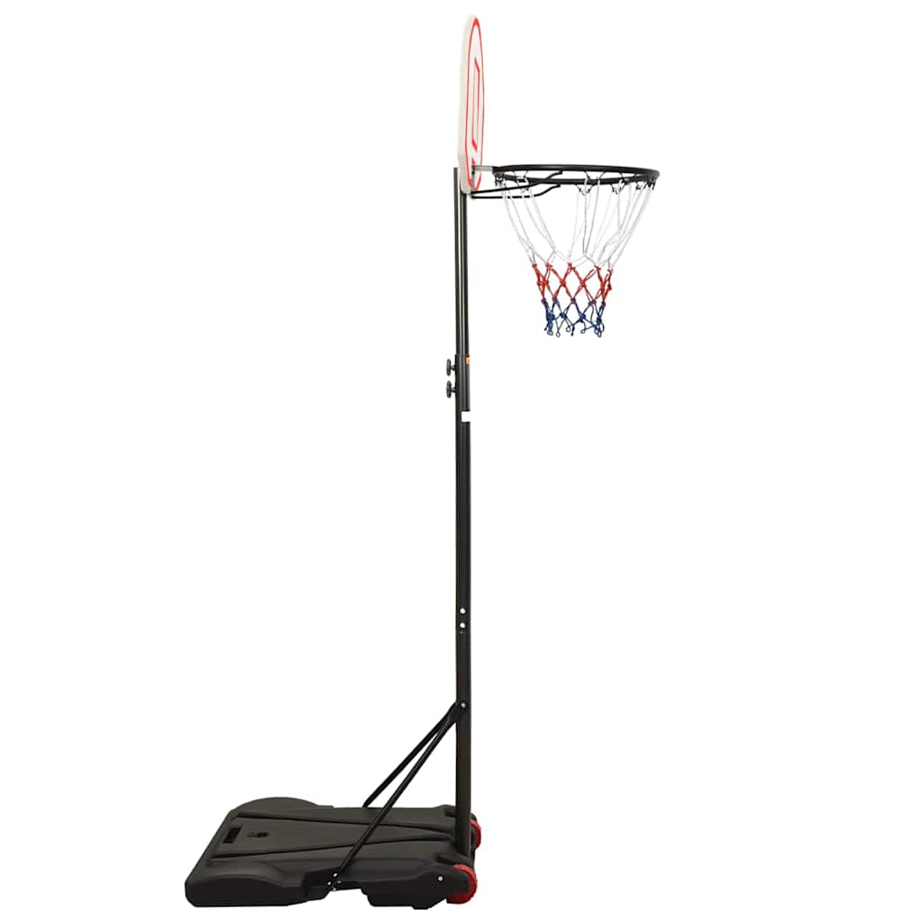 Norme de basket-ball Vidaxl 216-250 cm en polyéthylène blanc