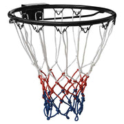 Anneau de basket-ball Vidaxl 39 cm en acier noir - afbeelding 1