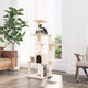 Vidaxl Cat Furniture avec Sisal Scratch Posts 142 cm Crème -Colored