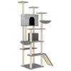 Vidaxl Cat Furniture avec Sisal Scratch Posts 191 cm Gris clair
