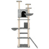 Vidaxl Cat Furniture avec Sisal Scratch Posts 191 cm Gris clair