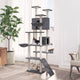 Vidaxl Cat Meubles avec Sisal Scratch Posts 191 cm Gris foncé
