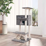 Vidaxl Cat Furniture avec Sisal Scratch Posts 108,5 cm Gris clair - afbeelding 1