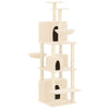Vidaxl Cat Furniture avec Sisal Scratch Posts 180 cm Crème -Colored