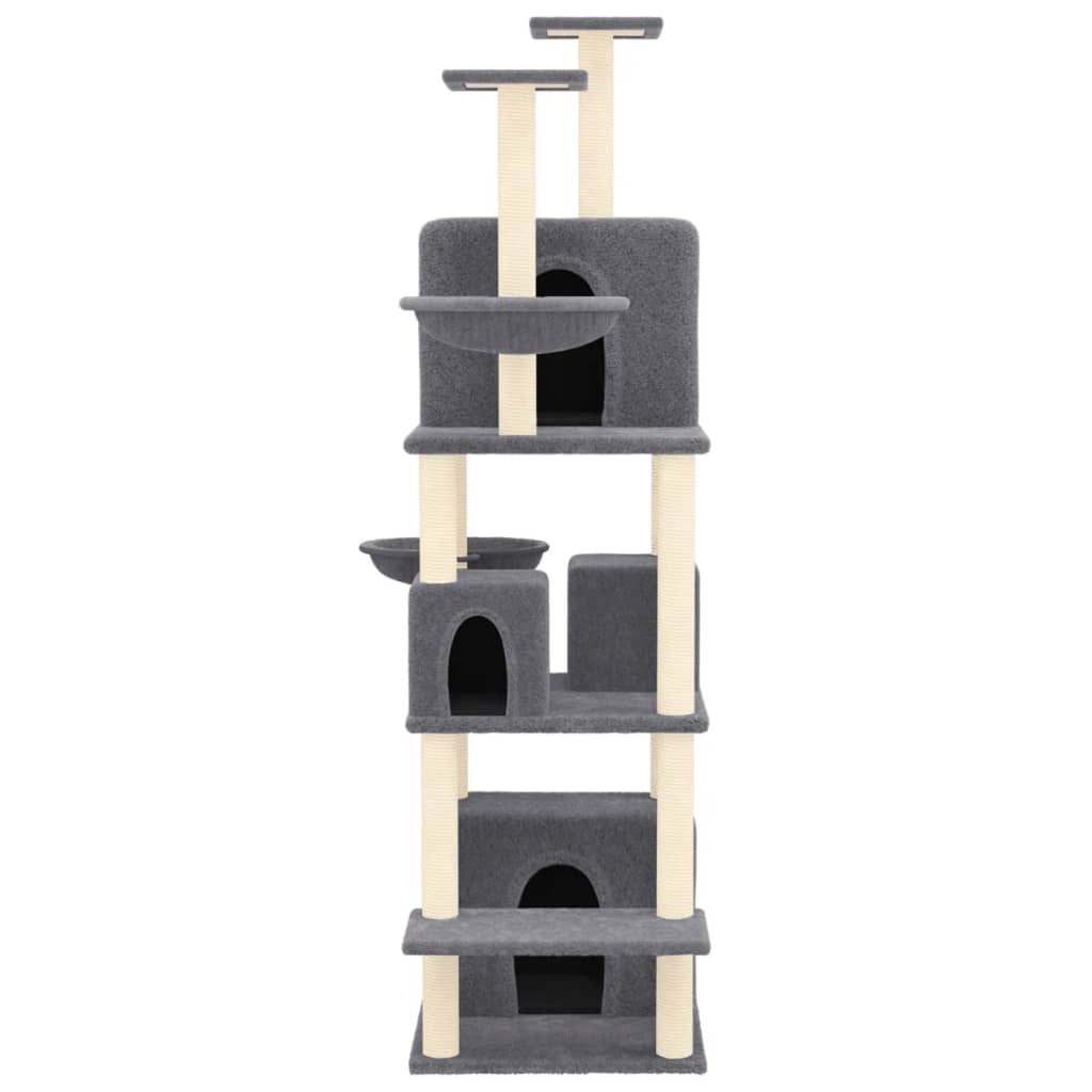 Vidaxl Cat Furniture avec Sisal Scratch Posts 180 cm Gris foncé